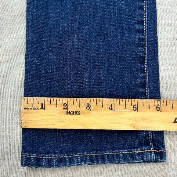 Abercrombie & Fitch Medium Wash Straight Leg Low Rise Jeans Size 4 LONG U - Picture 10 of 11
